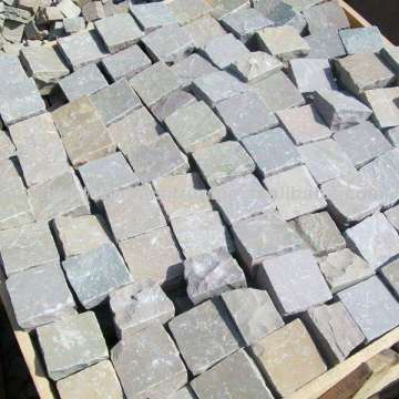 Raj Green Sandstone Cobble Stone